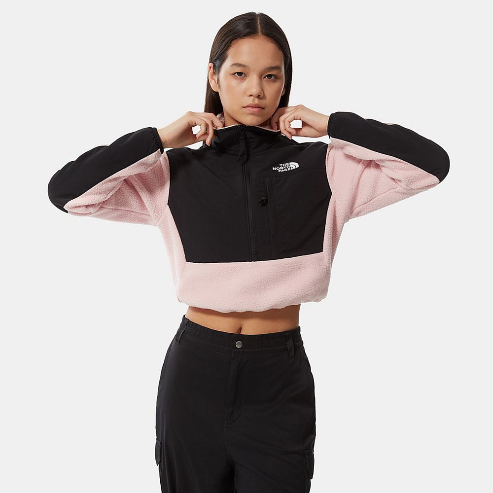 The North Face Fleece Womens Australia - The North Face Cropped Denali Rose (XPA-059724)